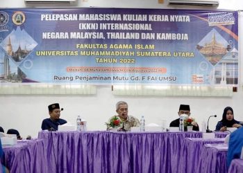 FAI UMSU Lepas 60 Mahasiswa Lakukan KKN Internasional