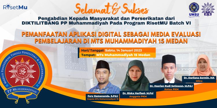 Menangkan Hibah Riset Mu, Dosen UMSU Lakukan Pengabdian di MTs M. 15 Medan