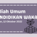 Kuliah Umum Pendidikan Wakaf