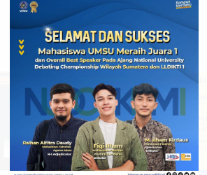 Mahasiswa Prodi PAI UMSU Raih Prestasi Gemilang di Ajang National University Debating Championship 2023