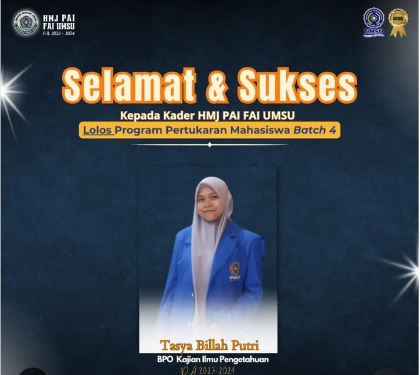 Mahasiswa PAI Lolos Program Pertukaran Mahasiswa Batch 4