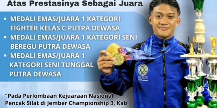 Mahasiswa PAI UMSU Raih Medali Emas pada Kejuaraan Pencak Silat di Jember